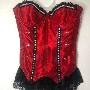 Bedazzled Burlesque Style Corset